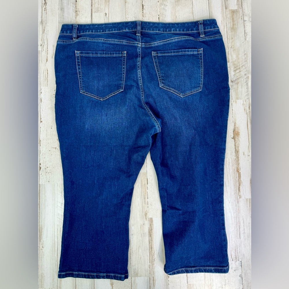 Lane Bryant Capri Jeans Womens 20 (44x21) Blue Denim High Rise - Picture 7 of 10
